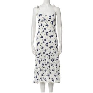 Reformation Kourtney Floral Spaghetti Strap Dress